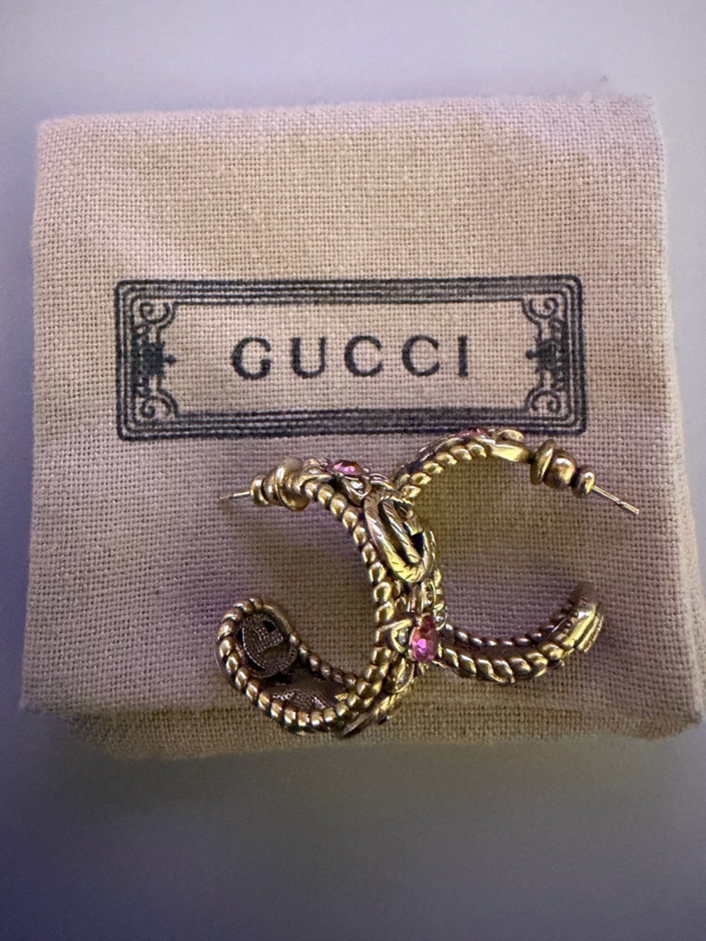GUCCI HOOP EARRINGS